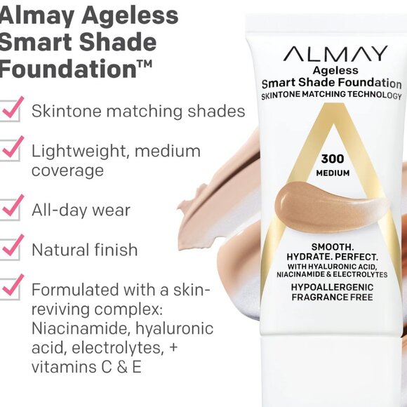 ALMAY Ageless Smart Shade Foundation 1oz - #800 Deep - Picture 4 of 9
